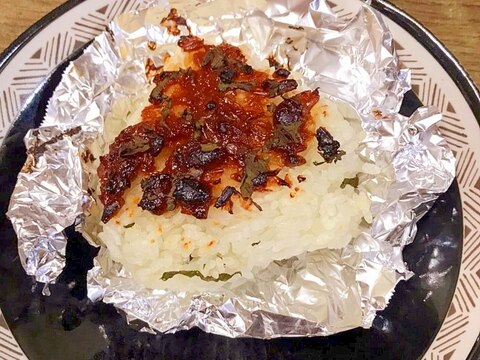 シソともろみ味噌の焼きおにぎり